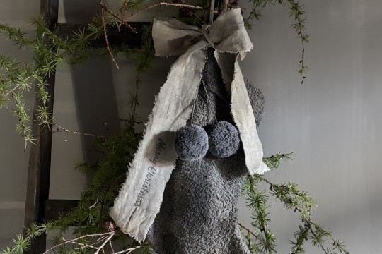 Grote kerstsok Teddy